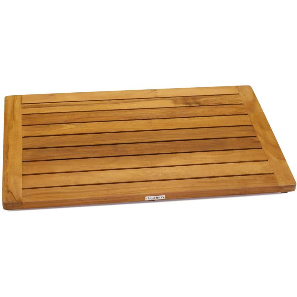 AquaTeak The Original Spa Teak Bath and Shower Mat 302 - The Home Depot