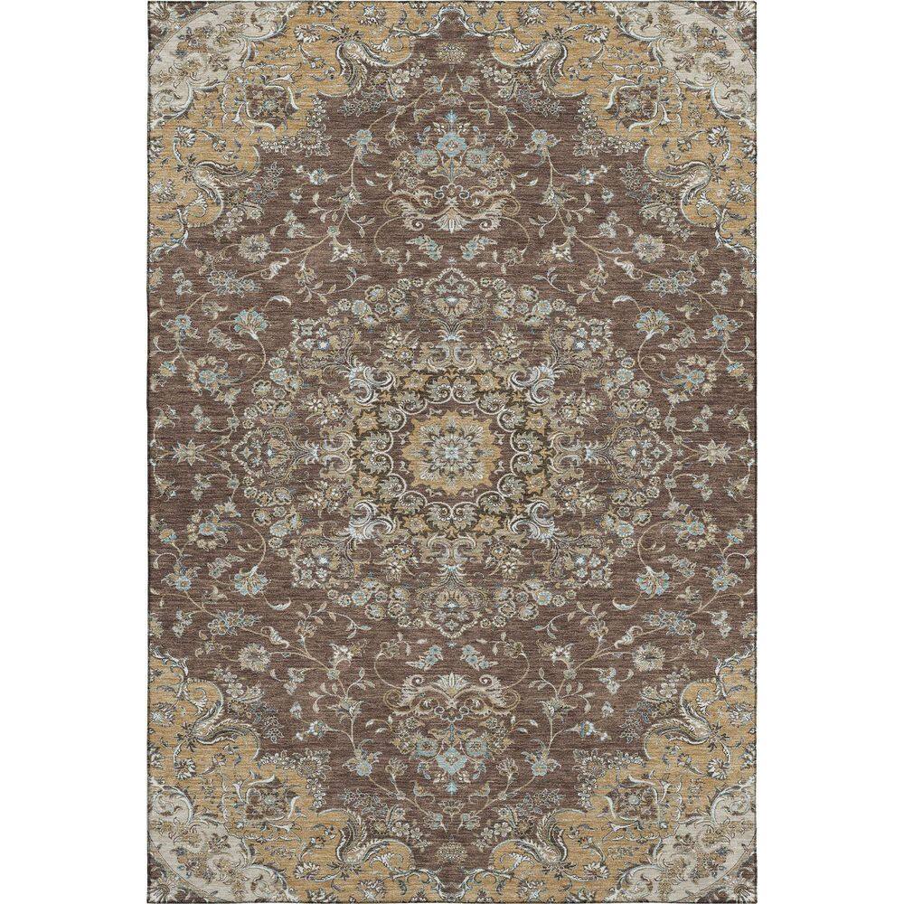 Mayfield Premium Machine Washable Abstract AMF2495 Chocolate 8 ft. x 10 ft. Area Rug price history on PriceWatchPro