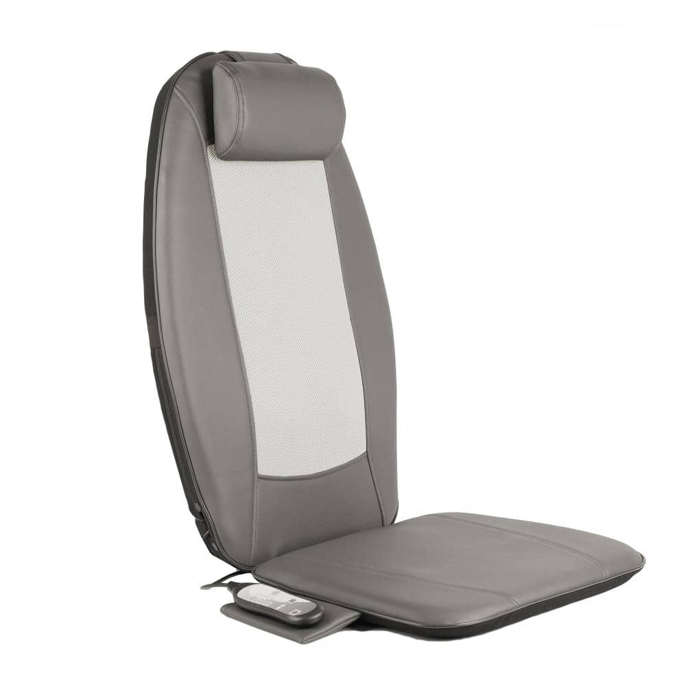 Sharper Image Massager Seat Topper 4-Node Shiatsu with Heat and Vibration  Grey 1014450 - Best Buy