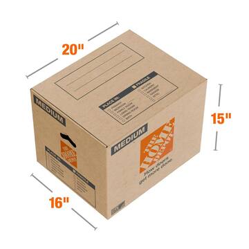 21 in. L x 15 in. W x 16 in. D Medium Moving Box with Handles
