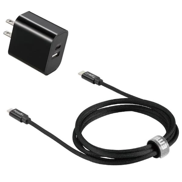 Emerald 2 Port Wall Adapter + 6FT Lightning Cable 20W Fast Charging