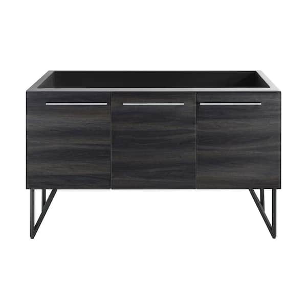 Swiss Madison Annecy 25 in. W x 60 in. D x 8 in. H Bath Vanity Cabinet without Top in Black