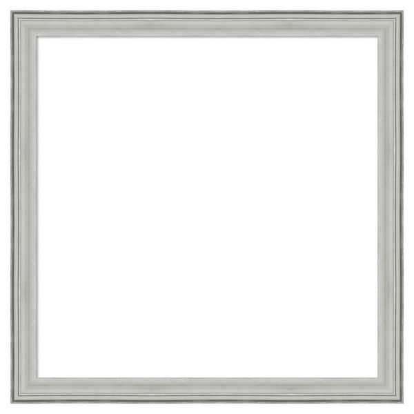 Amanti Art Bel Volto Silver 27 in. x 27 in. Wood Framed Dry Erase Magnetic Memo Board