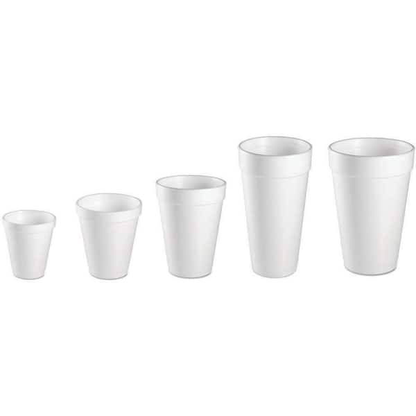 J-Style 16 oz. White Styrofoam Cups (1000-Pack)