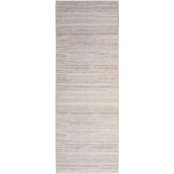 5 ft. x 7 ft. Red, Ivory Oriental Washable Area Rug