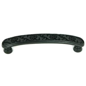 Oakley 3-3/4 in. Center-to-Center Antique Black Cabinet Pull (10-Pack)