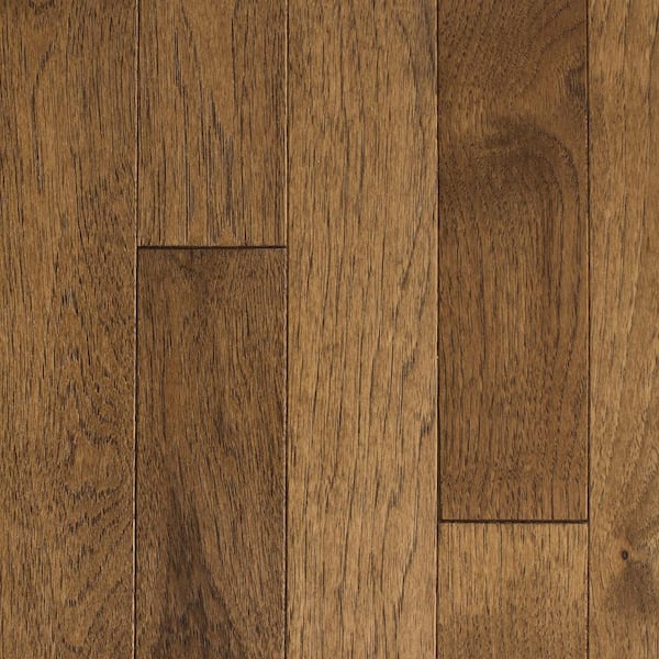 Sable Low Gloss Hickory 3/4 in. T x 2 1/4 in. W Tongue and Groove Smooth Solid Hardwood Flooring (24 sq. ft. /Case)