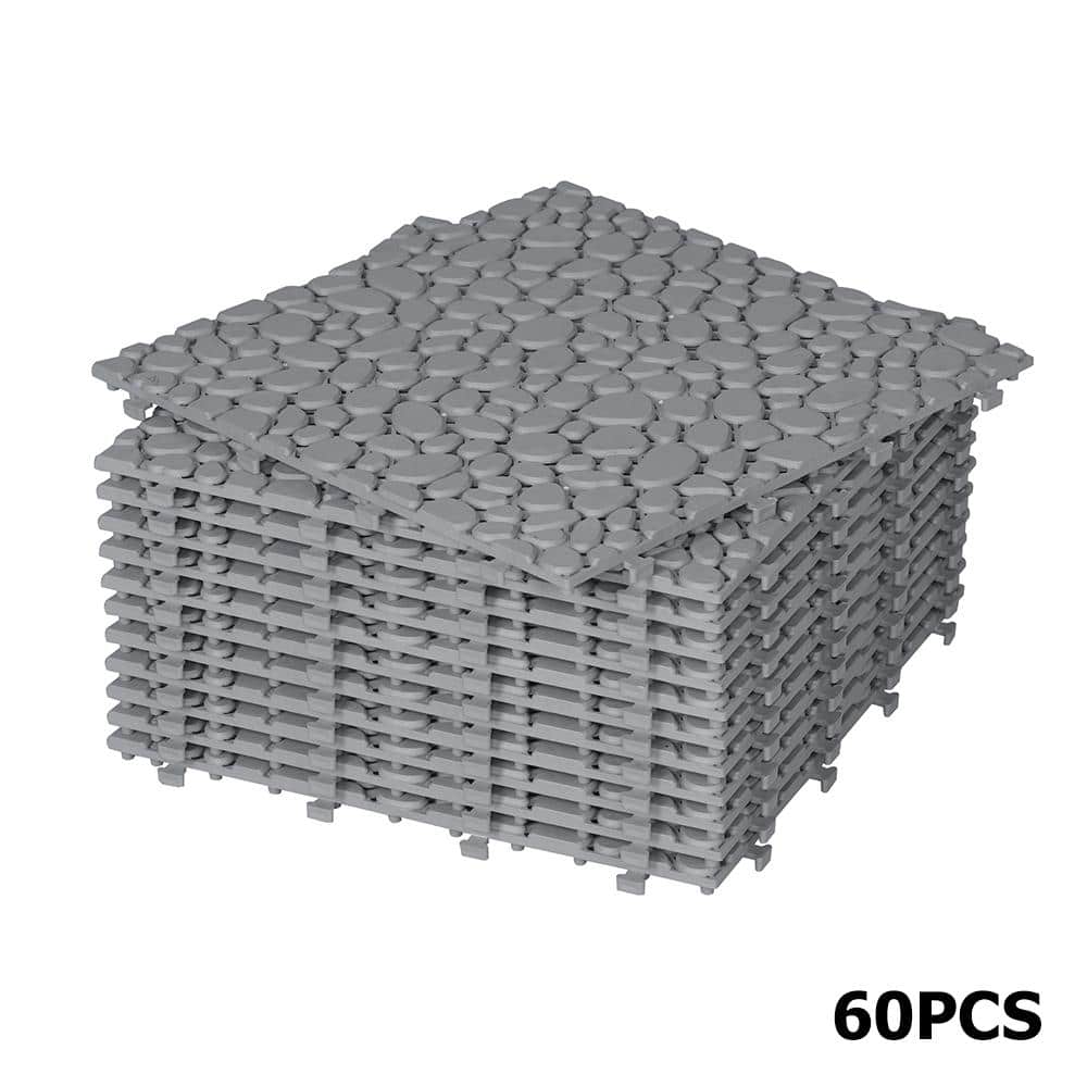 1 ft. x 1 ft. All-Weather Outdoor Plastic Composite Interlocking Deck Tiles in Gray, Waterproof, Anti-Slip (60 Per Case) price history on PriceWatchPro