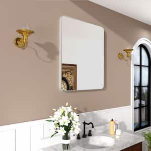 Cozy 30 in. W. x 36 in. H Rectangular Framed Wall Bathroom Vanity Mirror in Gun Grey