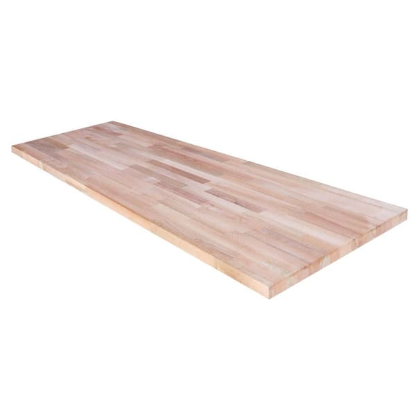 HARDWOOD REFLECTIONS 5 ft. L x 30 in. D Unfinished Beech Butcher Block ...
