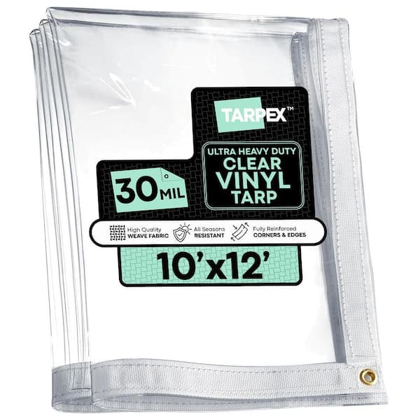 Tarpex Super Heavy-Duty 20 Mil Fire Retardant Clear Plastic PVC