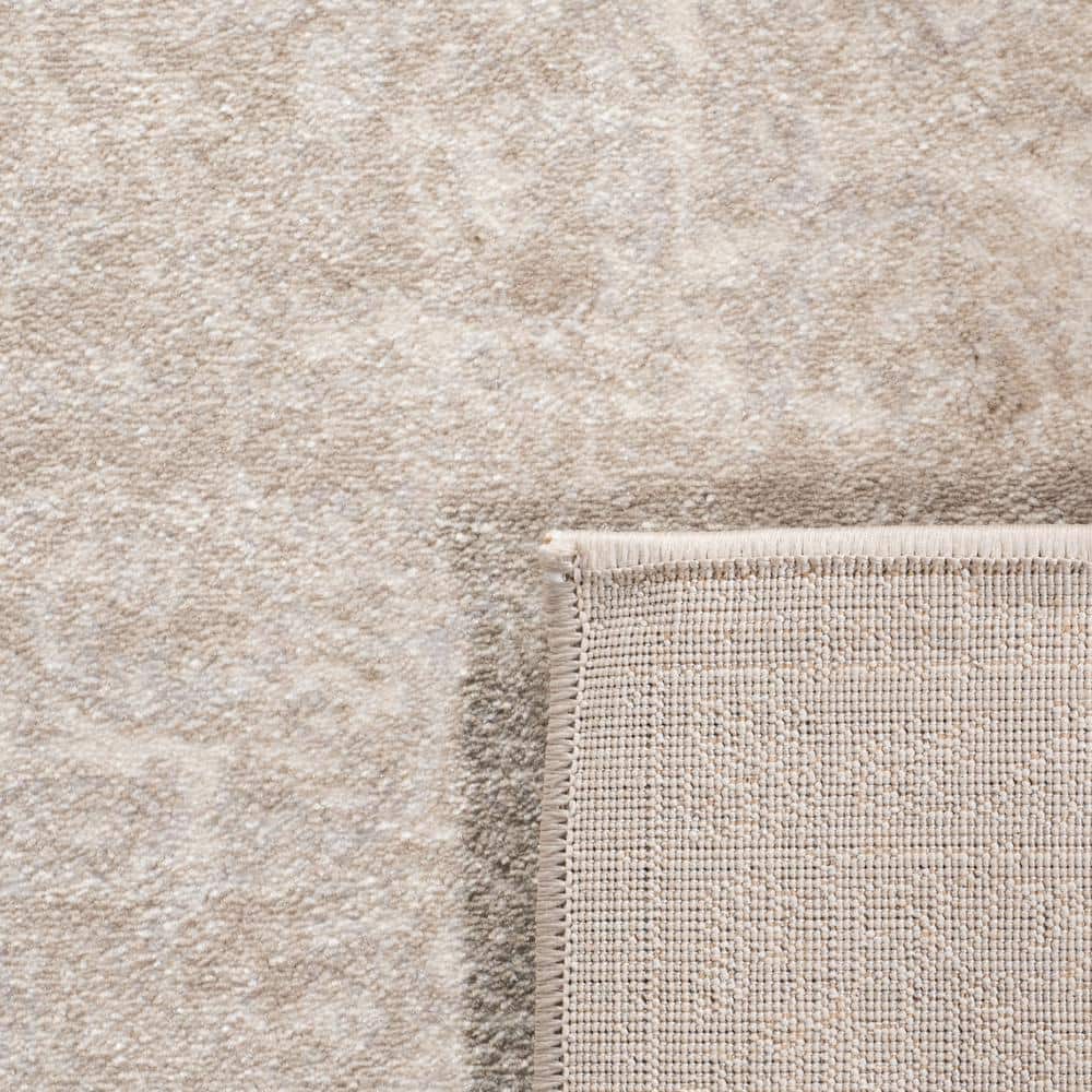 Carnegie Light Beige and Cream 3' x 5' Synthetic Area Rug