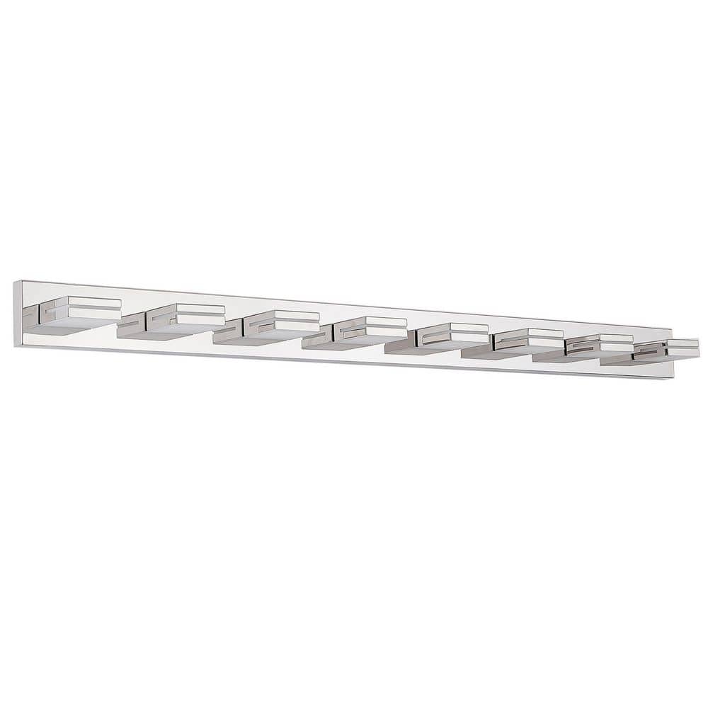 63 in. 8-Light Chrome LED Vanity Light price history on PriceWatchPro