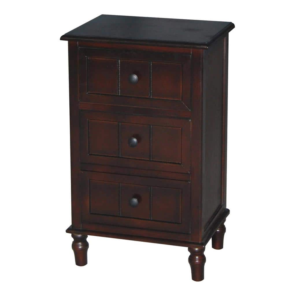 Antique Walnut 3-Drawer Chest