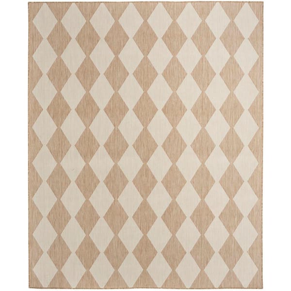 Positano Jute 10 ft. x 14 ft. Diamond Contemporary Area Rug