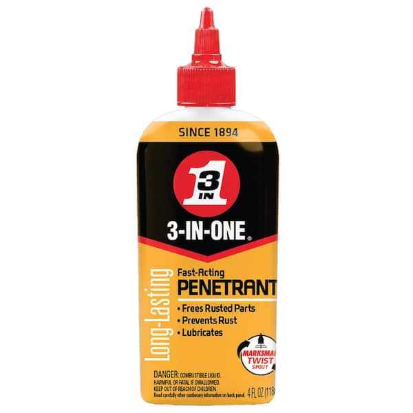 3-IN-ONE 4 oz. Fast-Acting Penetrant Drip Oil