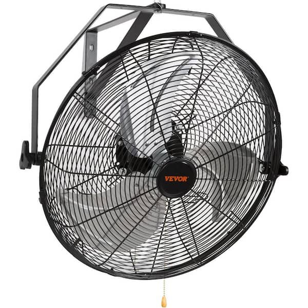 Aoibox 18 Inch, 3-speed Wall Fan in Black with High Velocity Max. 4150 CFM, Waterproof Industrial Wall Fan