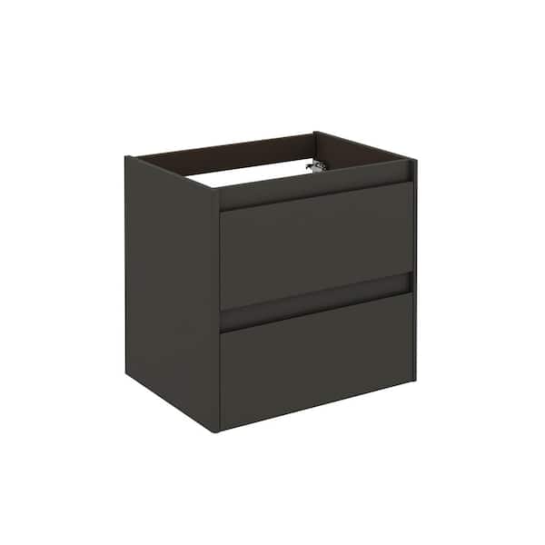 WS Bath Collections 23.4 in. W x 17.6 in. D x 21.8 in. H Bath Vanity Cabinet Only in Anthracite