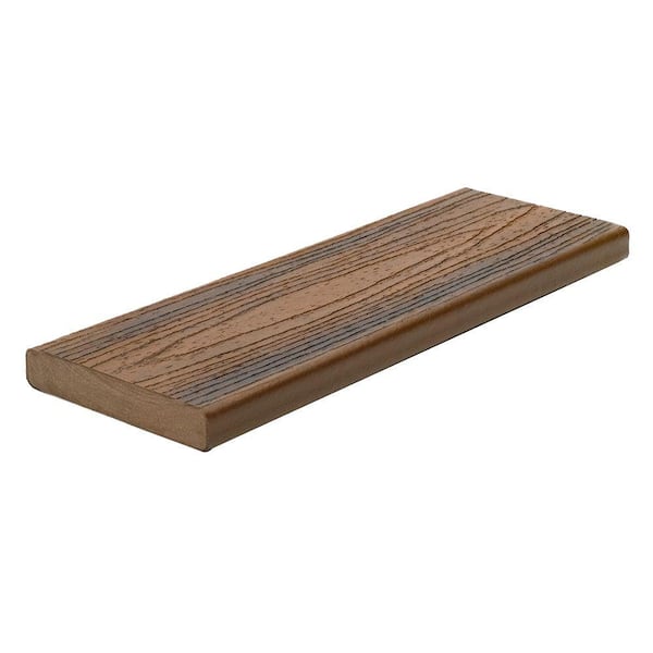 Trex Transcend 1 in. x 5-1/2 in. x 16 ft. Spiced Rum Square Edge Capped Composite Decking Board