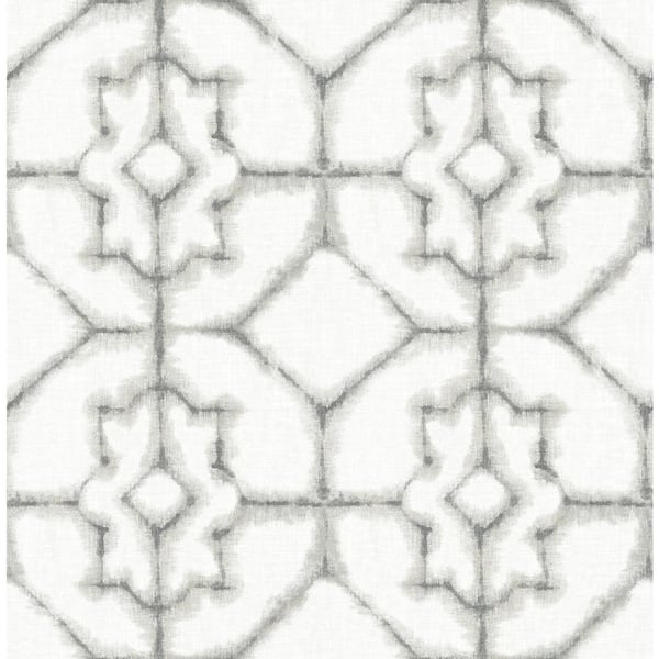A-Street Prints Verandah Off-White Shibori Paper Strippable Roll (Covers 56.4 sq. ft.)