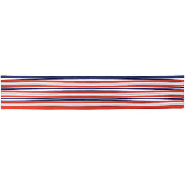 Northlight 71 in. H x 12 in. W Blue Americana Striped Table Runner - Polyester