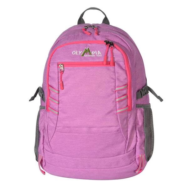 Olympia USA Woodsman 25L 19 in. Purple and Pink Outdoor Backpack with Laptop Compartment