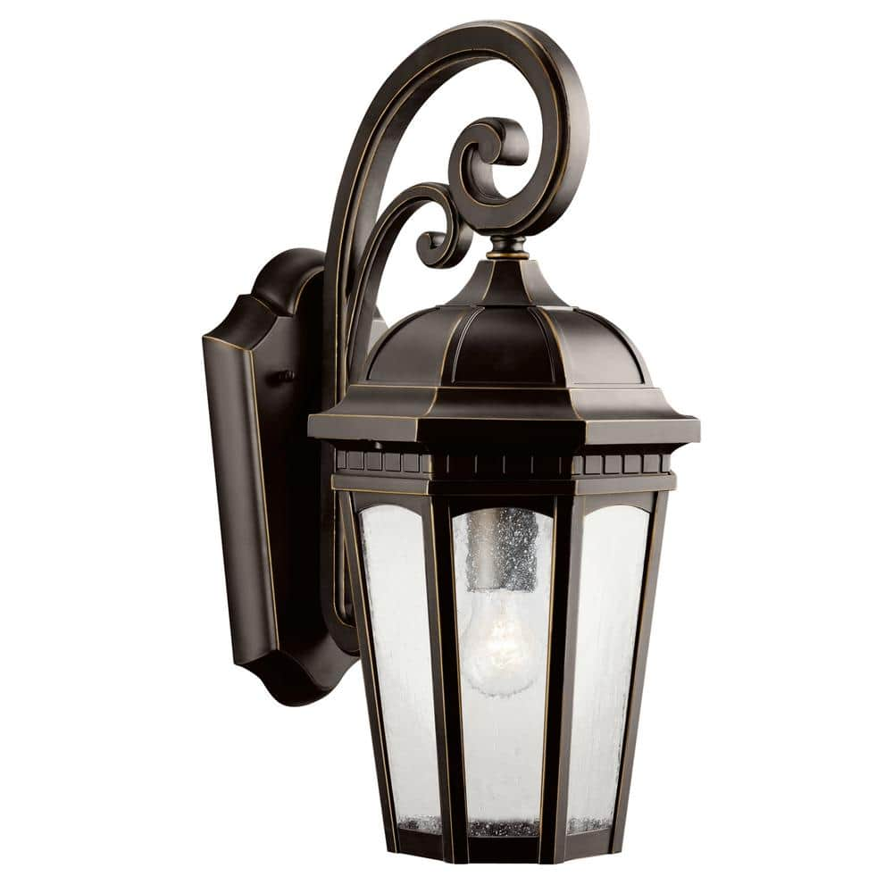 Titan Lighting Ridgewood 1-Light Outdoor Hazelnut Bronze Sconce