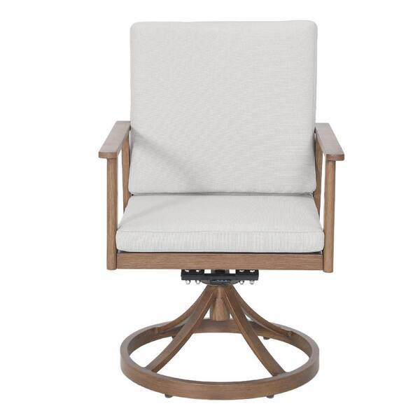 ベランダチェアデザイナーズ Modern Dining Table chair Light Wood Aluminum Outdoor Dining Chairs, Patio Dining Chair with