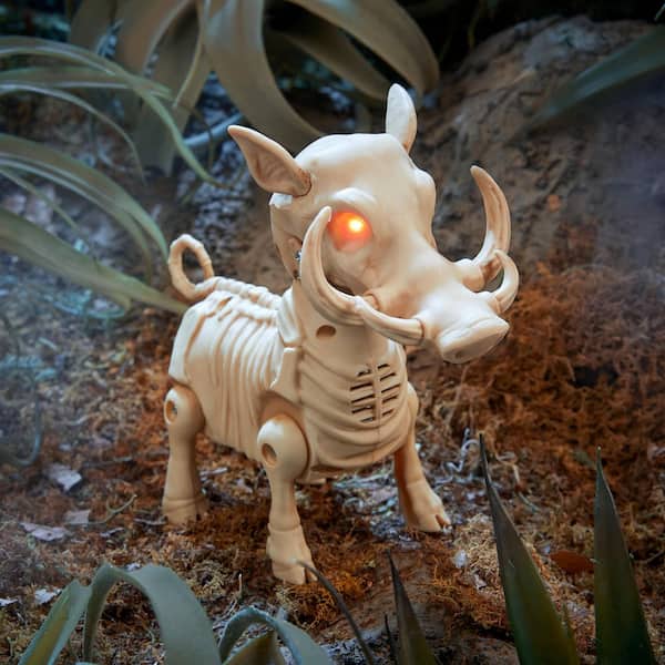 Halloween Classics Animated LED Skeleton Wild Boar