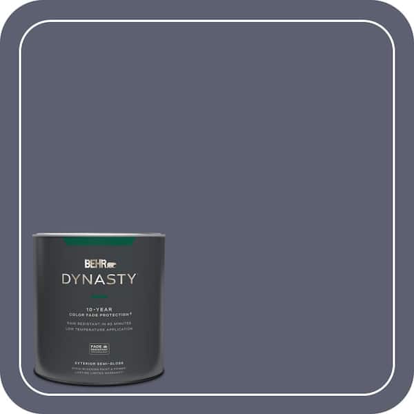 BEHR DYNASTY 1 qt. #S550-6 Mysterious Night Semi-Gloss Exterior Stain-Blocking Paint & Primer