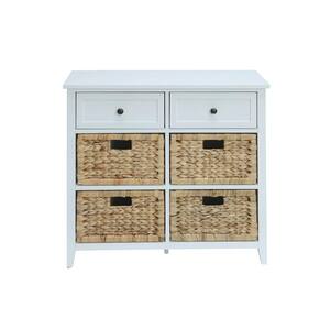 Flavius White 6 Drawers Accent Chest