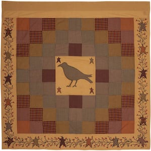 Heritage Farms 72 in Applique Crow and Star Shower Curtain