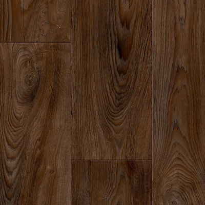 Scorched Walnut Java Wood Residential Vinyl Sheet Flooring 12ft. Wide x Cut to Length