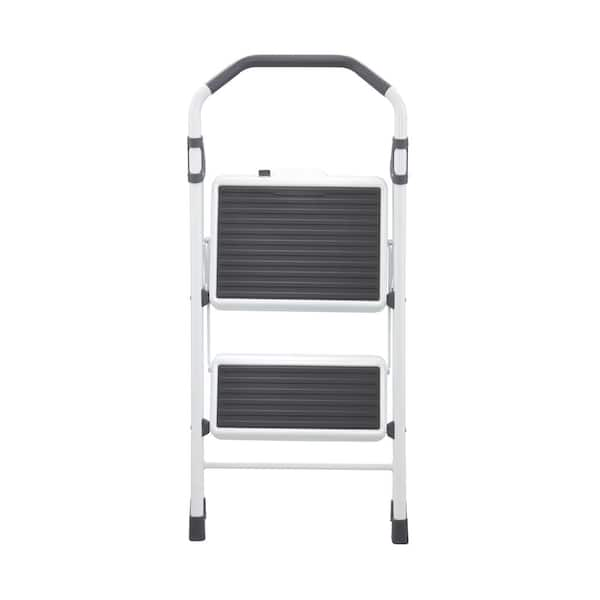 Gorilla Ladders 2-Step Aluminum Step Stool Ladder, 250 lbs. Type I Duty  Rating (8ft. Reach Height) GLA-2-2 - The Home Depot