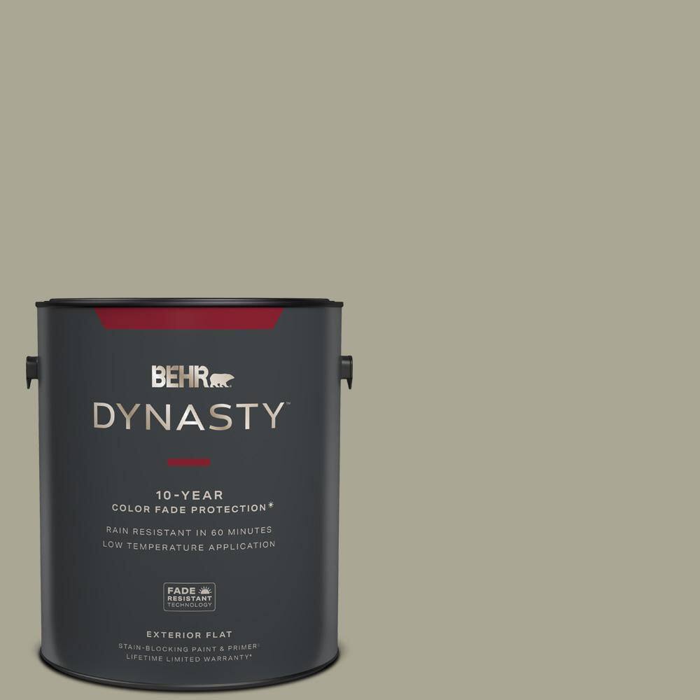 BEHR DYNASTY 1 gal. N3504 Jungle Camouflage Flat Exterior Stain
