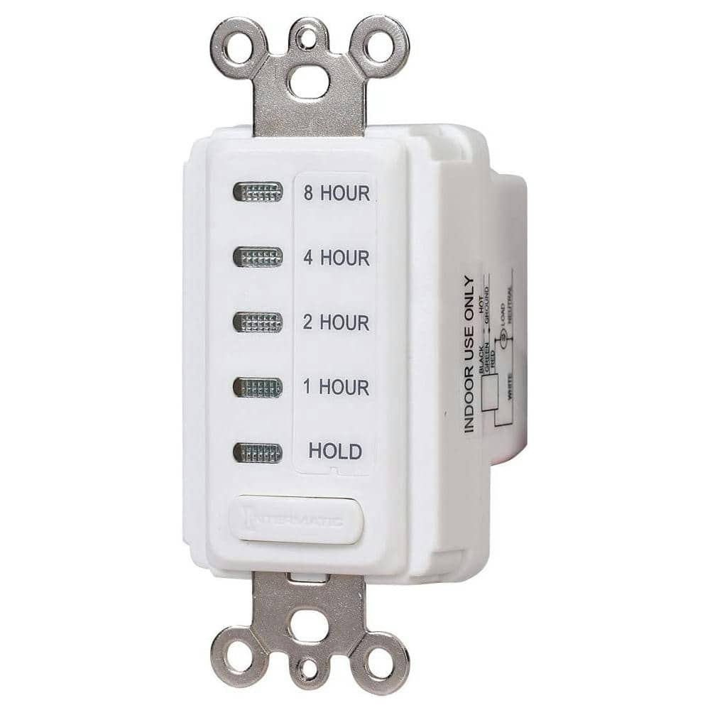 White Electronic Countdown Timer Wall Switch