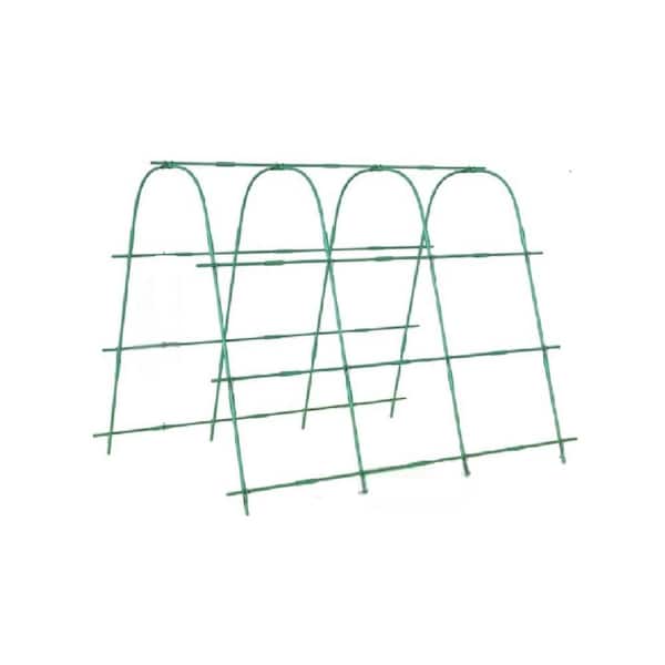 Unbranded 79 in. x 48 in. Metal Garden Arch Trellis for Cucumbers and other Climbing Plants Detachable U-Shape Plant Support
