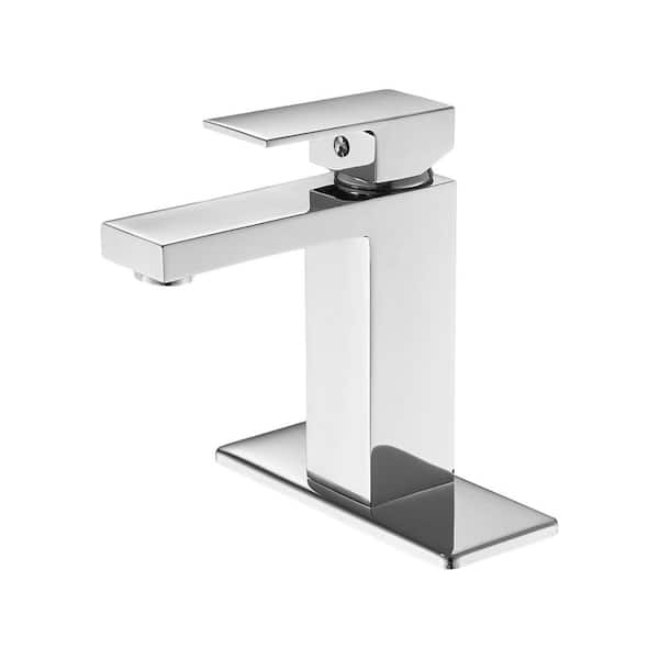 Unbranded Single Hole Single-Handle Low-Arc Bathroom Faucet in Polished Chrome