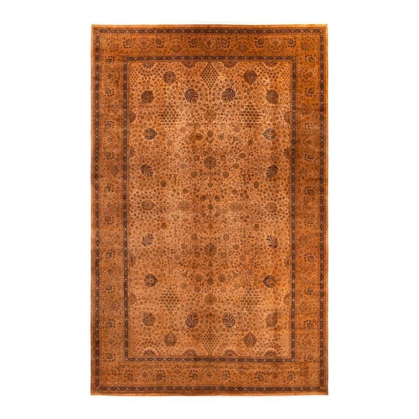 Fine Vibrance Brown - 15 ft. 9 in. x 10 ft. 2 in. Handmade Area Rug