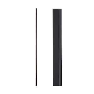 Satin Black 34.2.1-T Plain Square Bar 3/4 inch Hollow Iron Baluster for Staircase Remodel