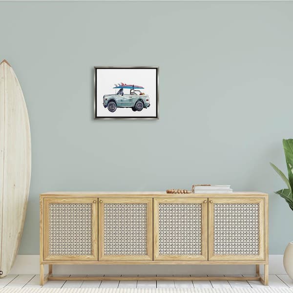 The Stupell Home Decor Collection Retro Beach Cruiser with