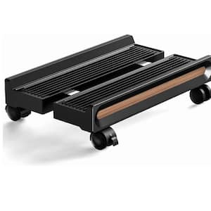 Adjustable Mobile CPU Stand, Ventilated PC stand for floor, Computer Tower Stand with Locking Caster Wheels