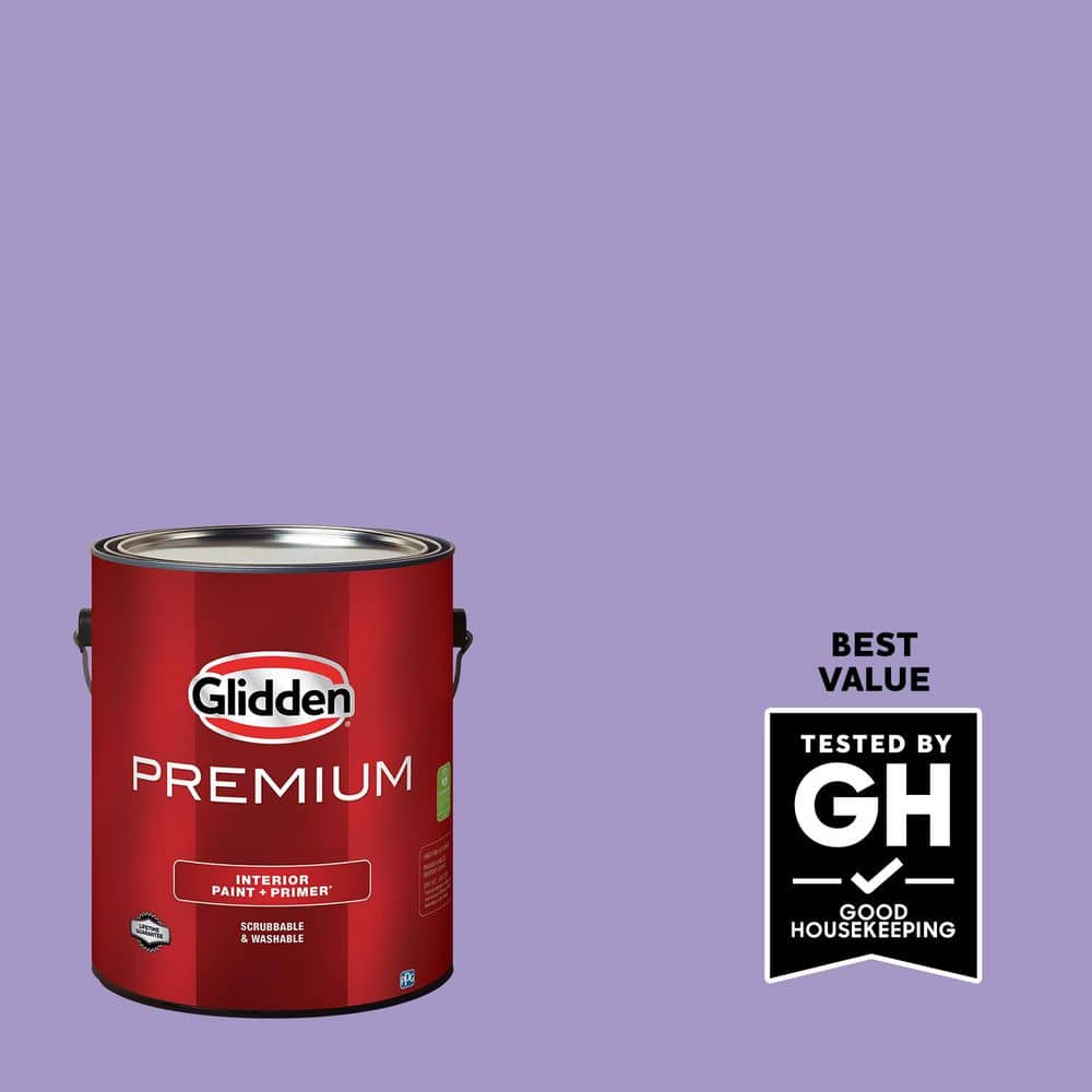 Glidden Premium 1 gal. PPG1247-5 Grape Arbor Satin Interior Paint