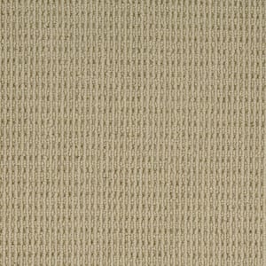 Terrain - Hazelnut - Beige 13.2 ft. 34 oz. Wool Loop Installed Carpet