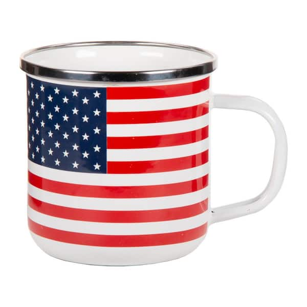 12 oz American Flag Coffee Mug