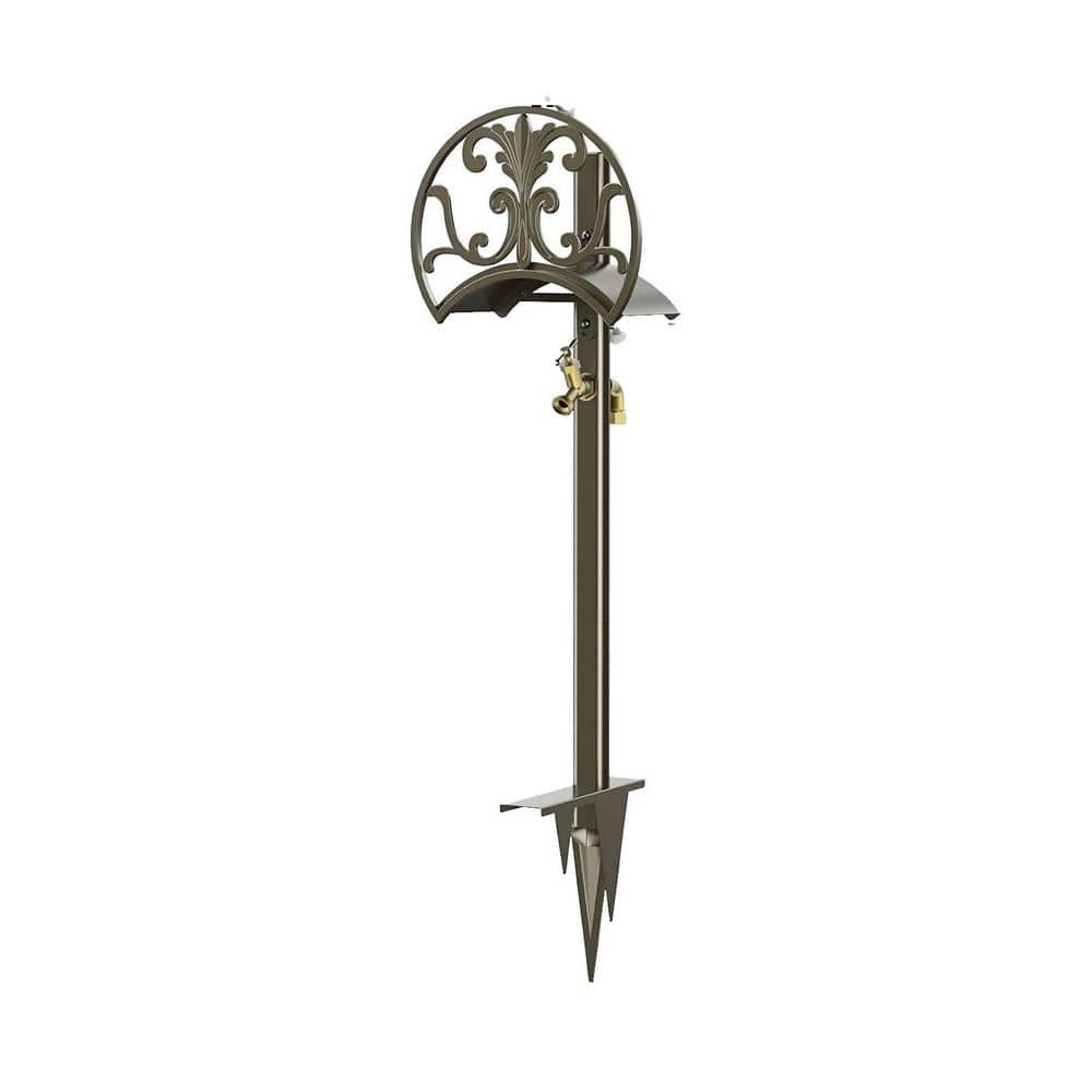 Detachable Heavy Duty Garden Hose Stand with Brass Faucet HPDMS9N81L ...