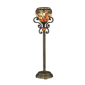 29 in. Briar Dragonfly Antique Golden Sand Buffet Lamp