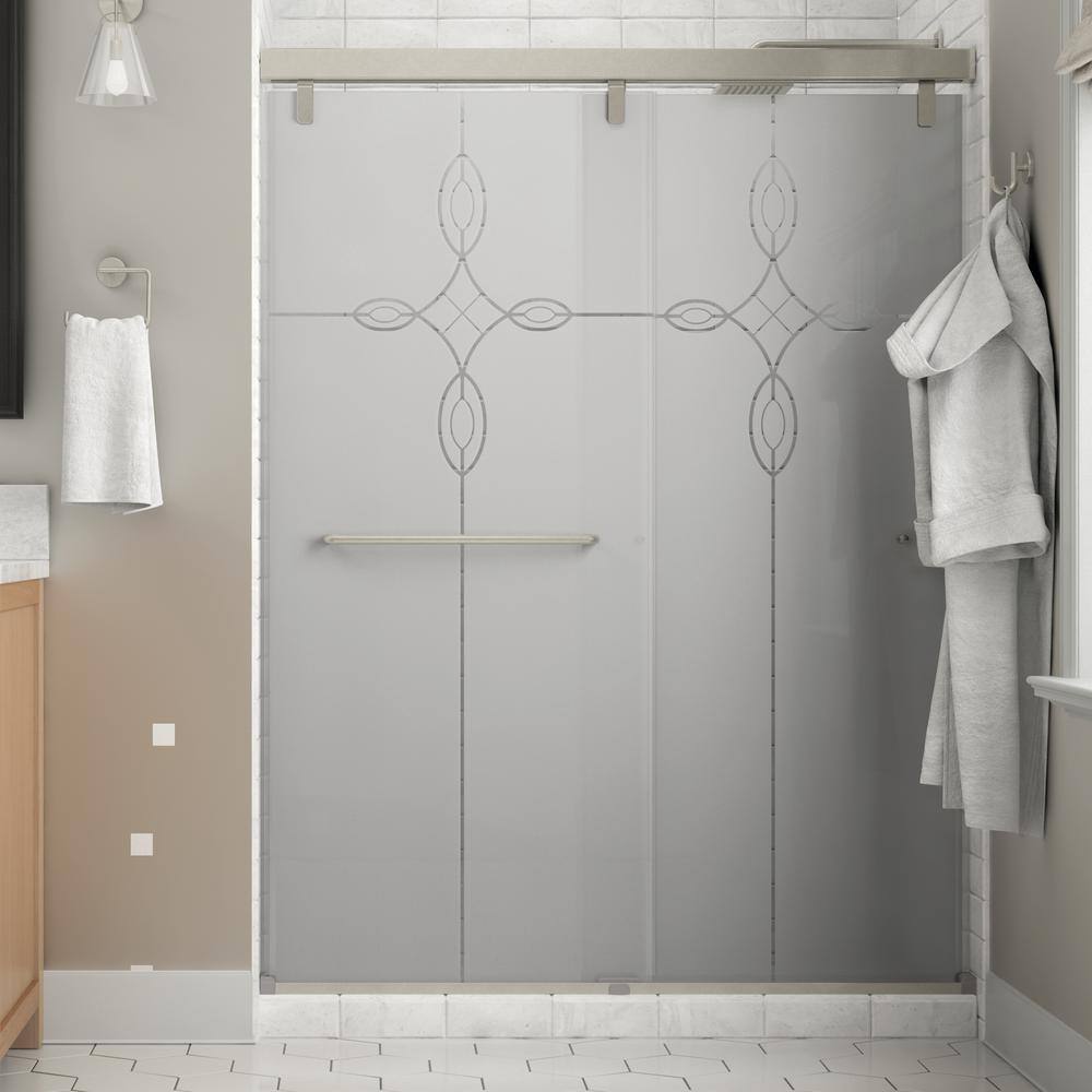Delta Portman 60 x 711/2 in. Frameless Mod SoftClose Sliding Shower