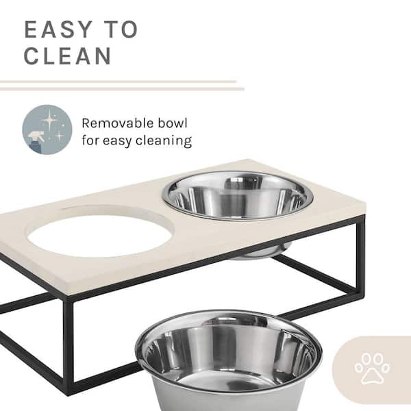 Elegant Double Stainless Steel Small Dog Feeding Bowls – TheGlamPets