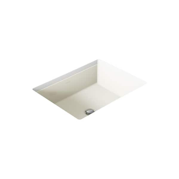 Cursiva 19.8 in. x 15.63 in. Undermount Bathroom Sink in Biscuit Vitreous China